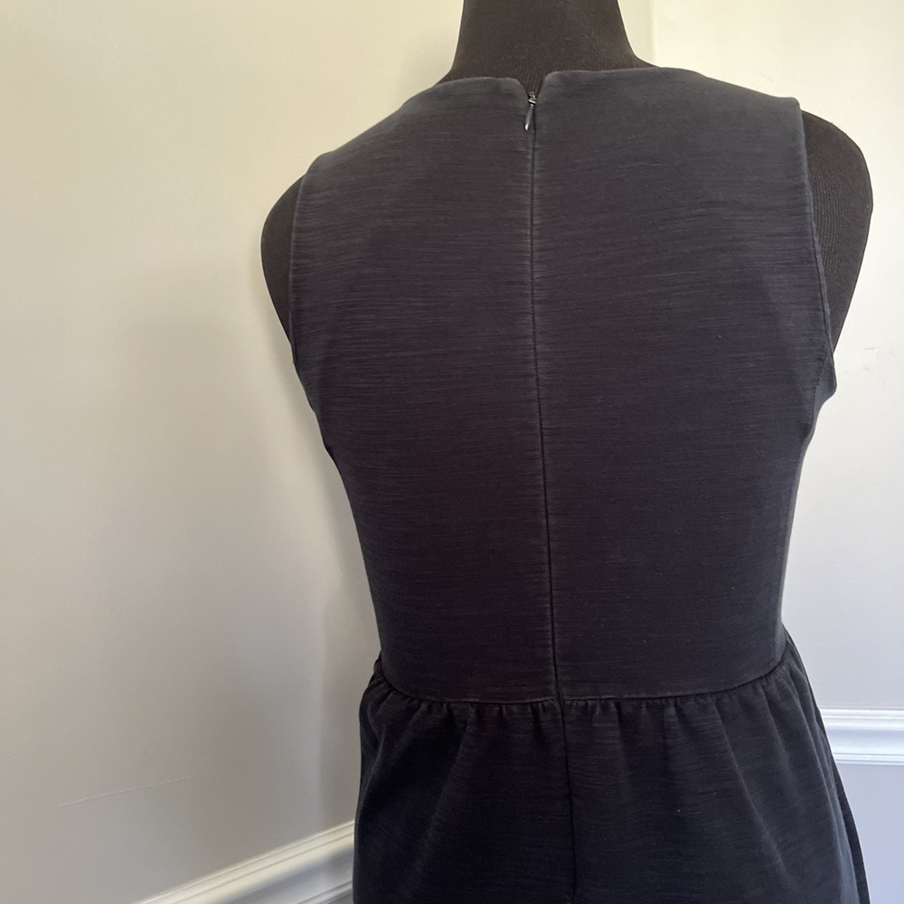 Madewell Size S Black‎ Spacedye Cotton Blend Sleeveless Midi Dress Whimsigoth - Picture 6 of 12